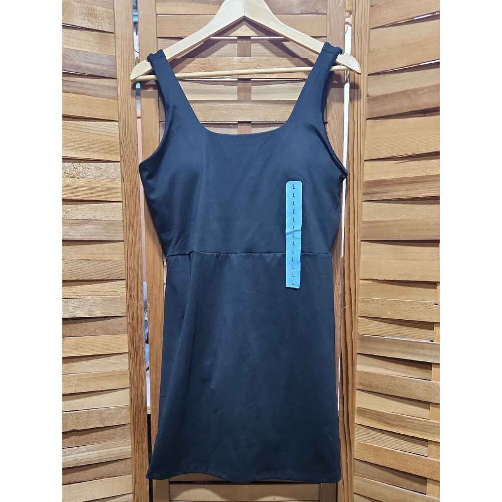 GAPFit Active Tank Dress Women L Black Short Exercise Outdoor Polyester Spandex